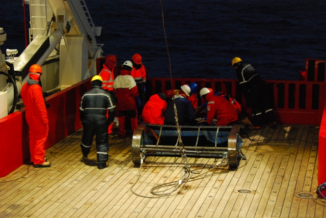 The night team unload the trawl